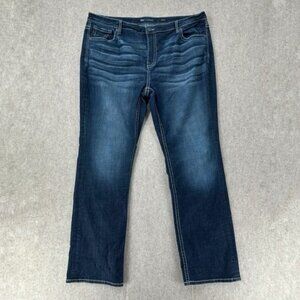 BKE DENIM Jeans Men's Size 42X34 Med Wash Tyler Straight Leg Stretch Distressed